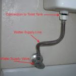 Toilet water connection